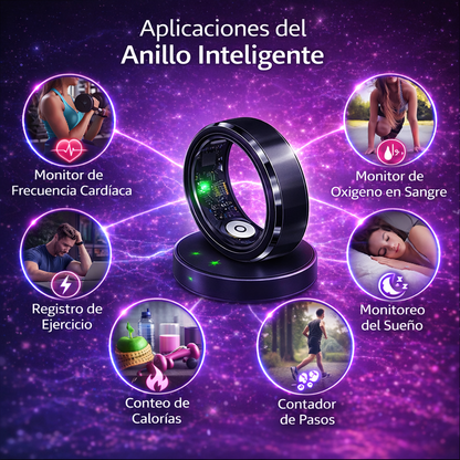 Anillo Inteligente – Control de Salud y Estilo en un Solo Toque