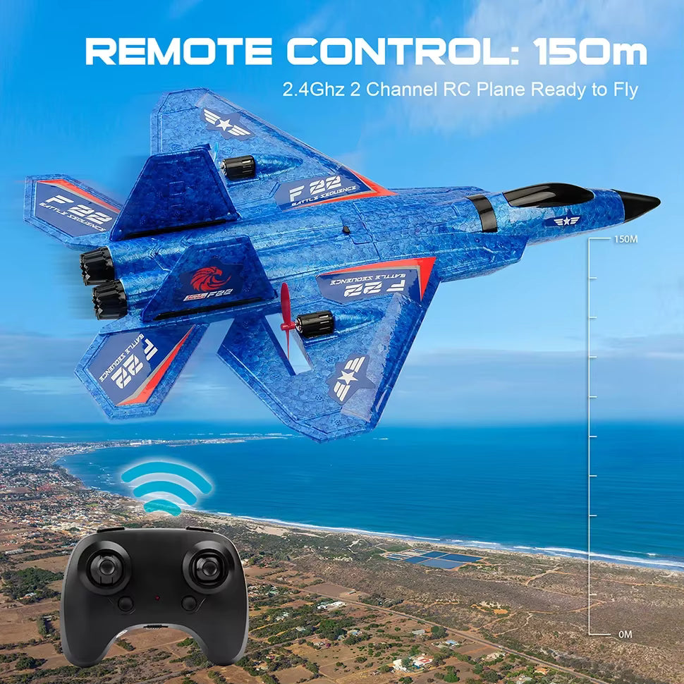 Avión F22 a Control Remoto