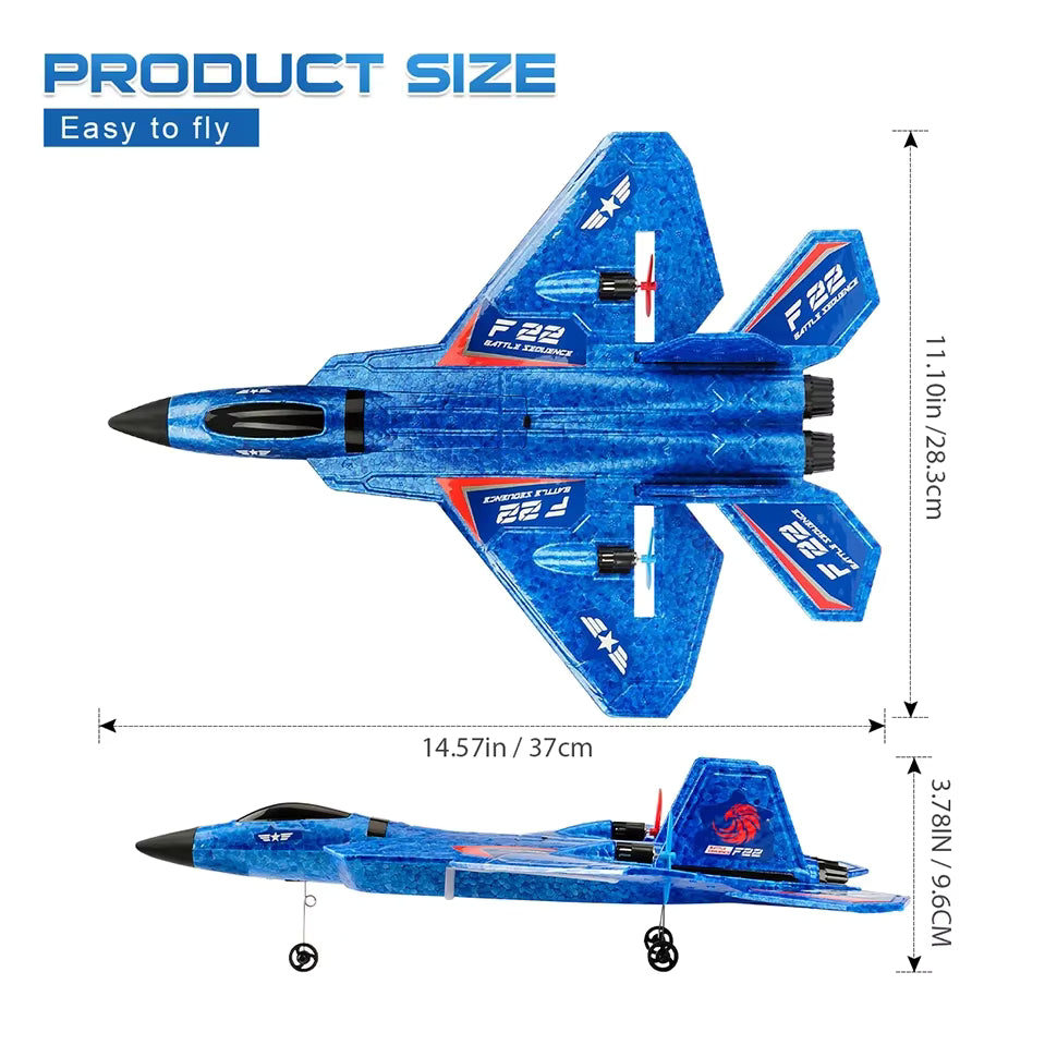 Avión F22 a Control Remoto