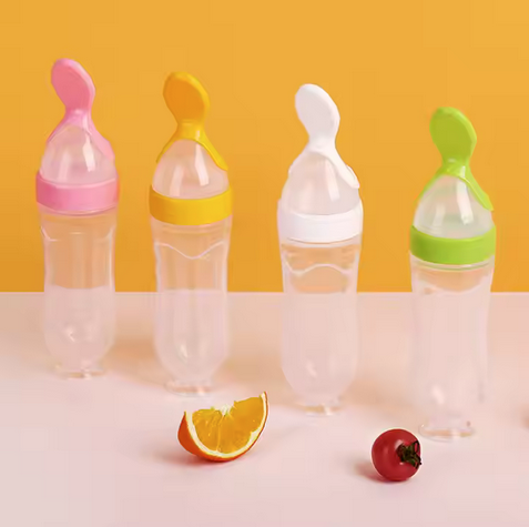 Botella de alimentación exprimidora para bebé