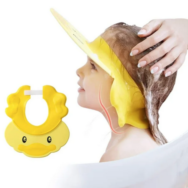 Seguro Champú Ducha Baño Proteger Gorra Suave Sombrero Para Bebé Lavado
