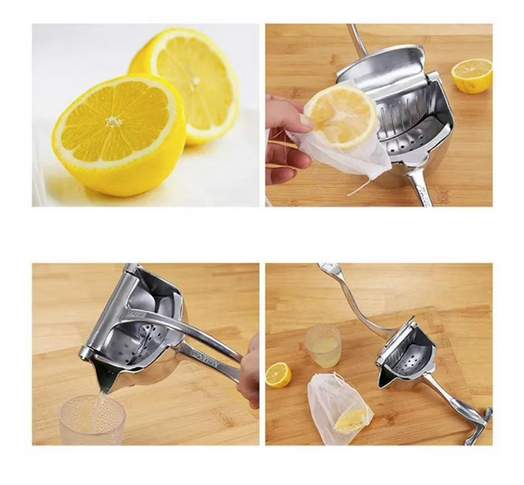 Exprimidor Manual Metálico Para Frutas Multiuso