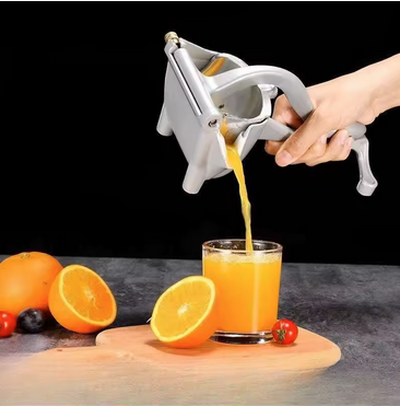 Exprimidor Manual Metálico Para Frutas Multiuso
