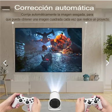 Mini Consola 2 Controles + Proyector 4K