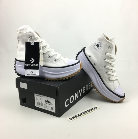 Converse Run Star Hike negro blanco zapatillas cortas mujeres tacones altos Premium