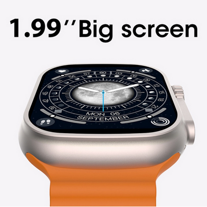 Compartir: DT8 Ultra Smart Watch Series 49MM Temperatura Corporal NFC GPS Tracker Siri Juego Llamadas Bluetooth