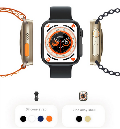 Compartir: DT8 Ultra Smart Watch Series 49MM Temperatura Corporal NFC GPS Tracker Siri Juego Llamadas Bluetooth