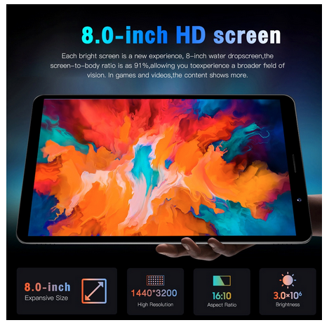 Nueva Tableta Inteligente Android Tab14 12GB + 512GB 8.0 Pulgadas WiFi 4G/5Gantalla Táctil Vida Impermeable Llamada Blueto