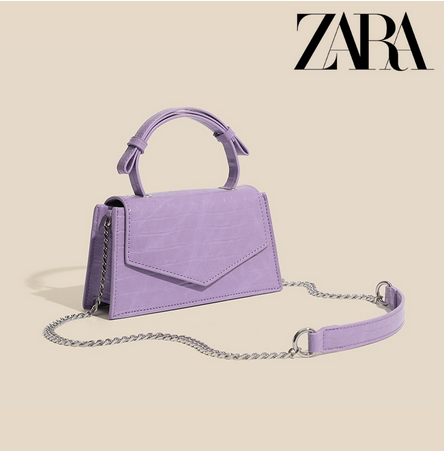 ZARA Nuevo Cocodrilo Patrón De Animales Púrpura