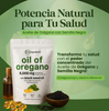 Aceite de orégano con aceite de semilla negra, 60 cápsulas