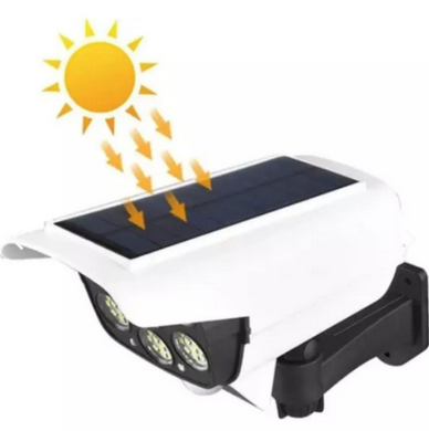 Foco Led Solar Tipo Camara+sensor De Movimiento + Control Remoto