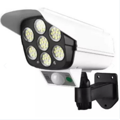 Foco Led Solar Tipo Camara+sensor De Movimiento + Control Remoto