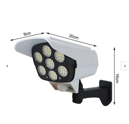 Foco Led Solar Tipo Camara+sensor De Movimiento + Control Remoto