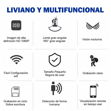 Mini Camara Hd 1080p Vision Nocturna