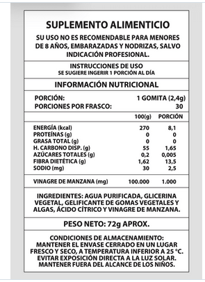 Verano Gomitas Vinagre De Manzana 1000mg