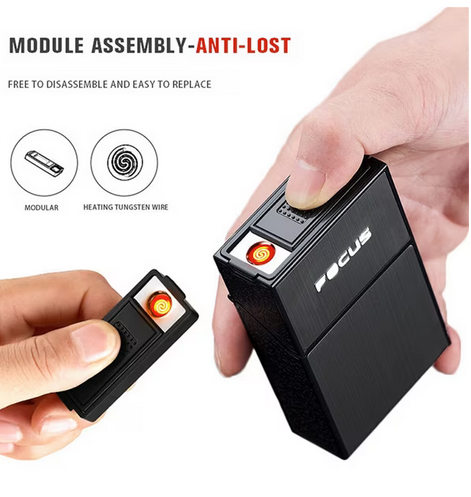 Cigarrera Con Encendedor Incluido