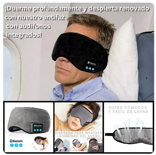 Antifaz Con Audifonos Para Dormir
