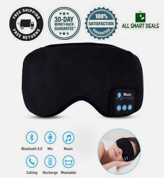 Antifaz Con Audifonos Para Dormir