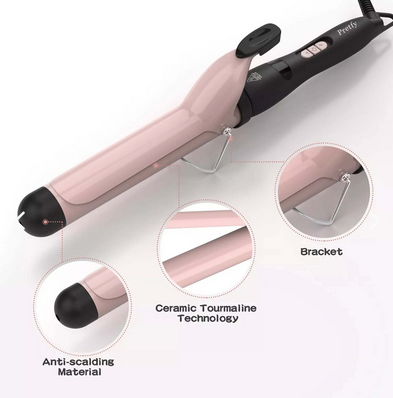 Rizador de 1 pulgada con barril de revestimiento de cerámica