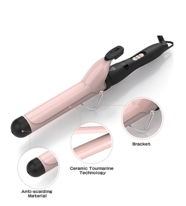 Rizador de 1 pulgada con barril de revestimiento de cerámica