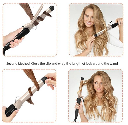 Rizador de 1 pulgada con barril de revestimiento de cerámica