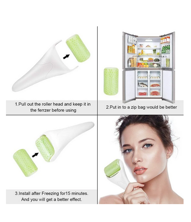 Rodillo D Hielo Frio De Masaje Facial