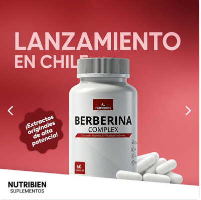 Berberina suplemento paramantener niveles normales de glucosa