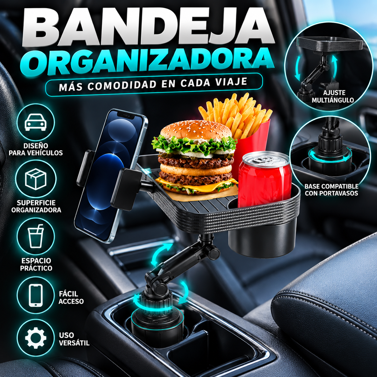 Bandeja Organizadora para Vehículos