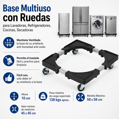 Soporte Movil Para Lavadora