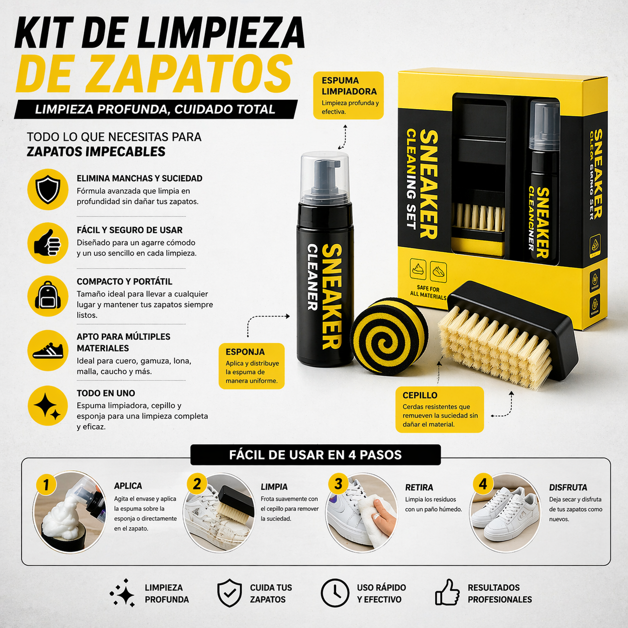 Cepillo Para Kit De Limpieza De Zapatos