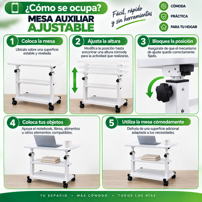 Mesa Auxiliar Ajustable