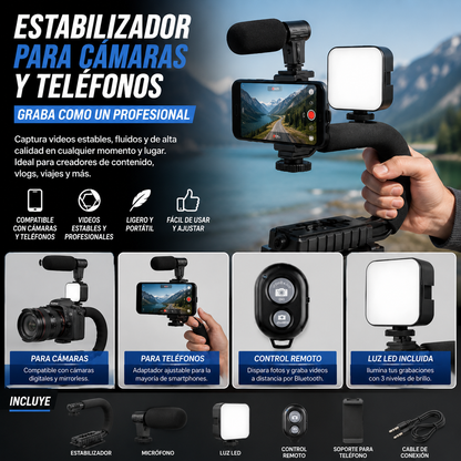 Estabilizador para Cámaras y Teléfonos