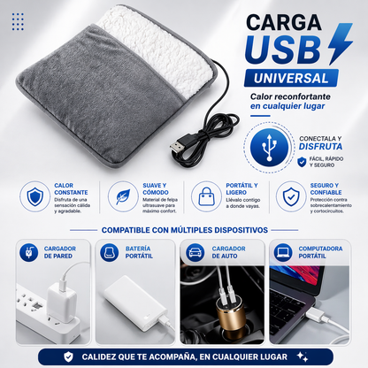 Calentador Pies Electrico Usb