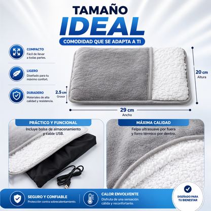 Calentador Pies Electrico Usb