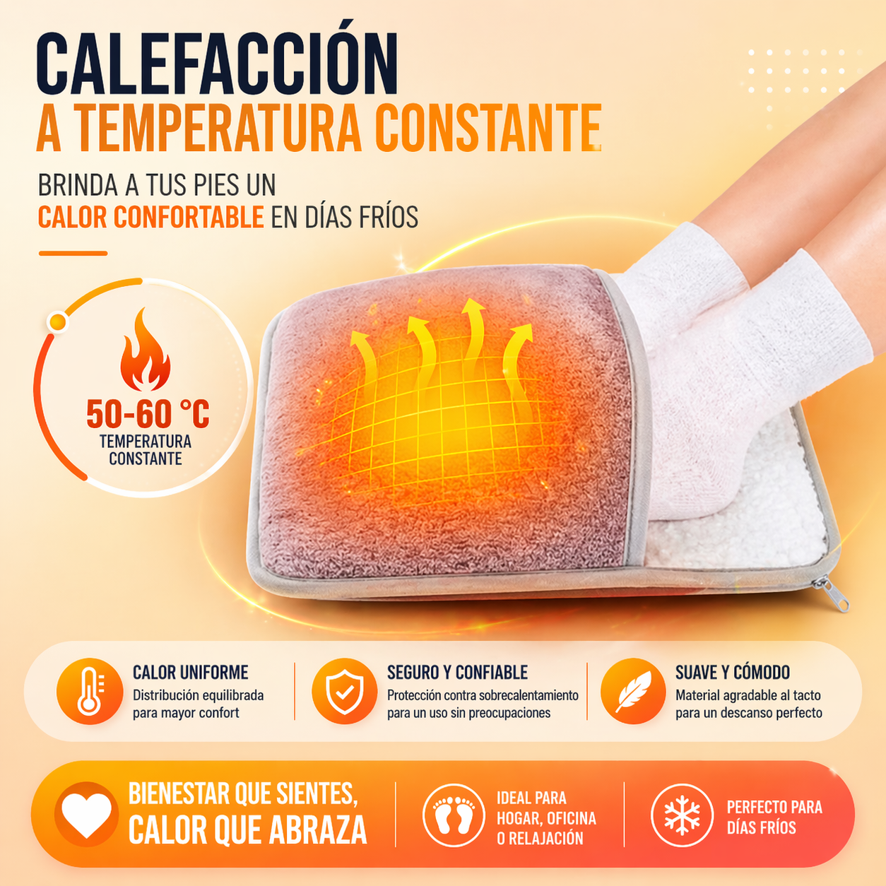 Calentador Pies Electrico Usb
