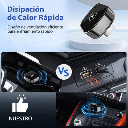 🔗 Adaptador Inalámbrico CarPlay / Android Auto USB – Plug & Play