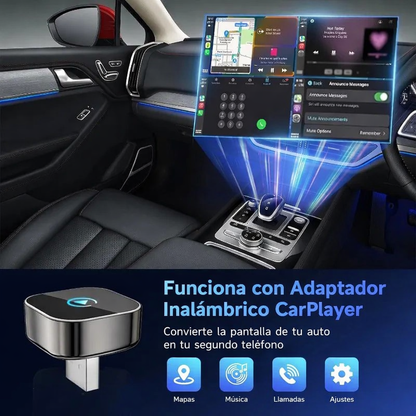 🔗 Adaptador Inalámbrico CarPlay / Android Auto USB – Plug & Play