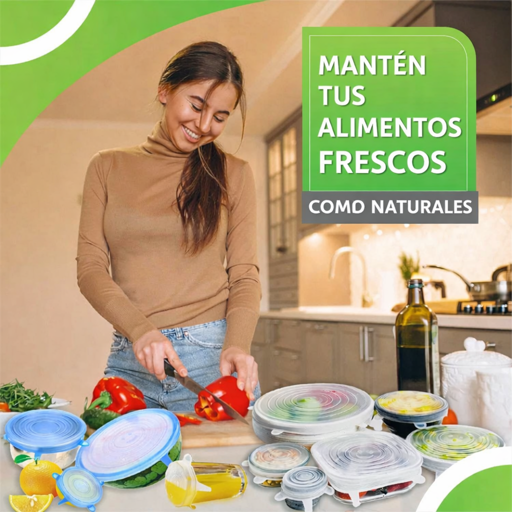 Tapas De Silicona Upsell (Pack 6 piezas)