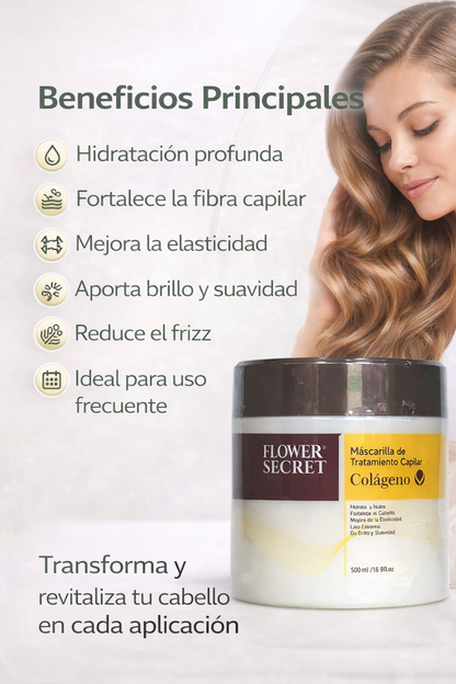 Mascarilla Capilar Flower Secret Colágeno 500ml