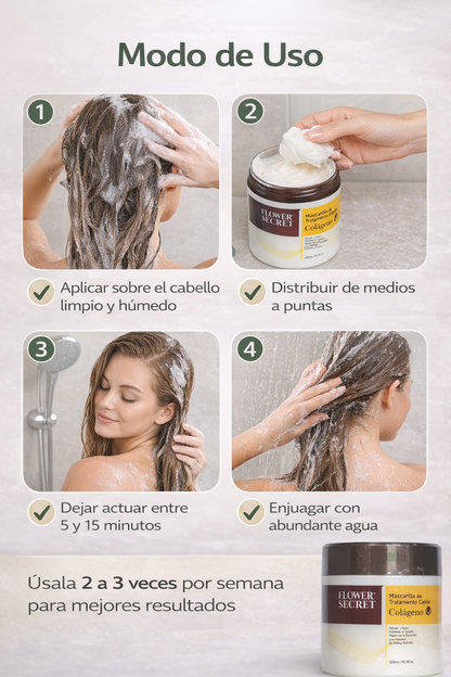 Mascarilla Capilar Flower Secret Colágeno 500ml