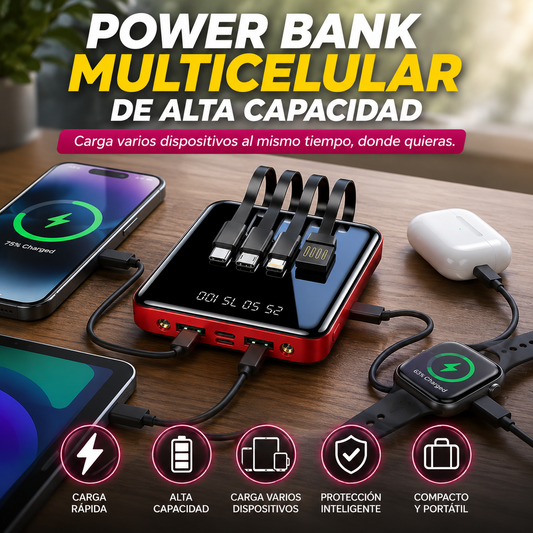Power Bank Multicelular de Alta Capacidad