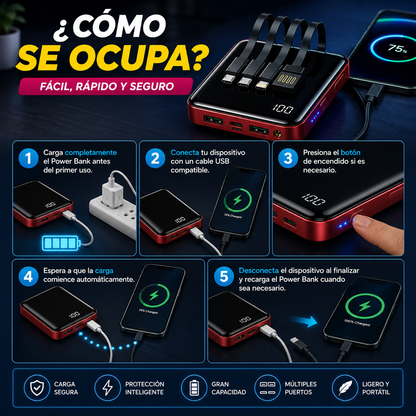 Power Bank Multicelular de Alta Capacidad