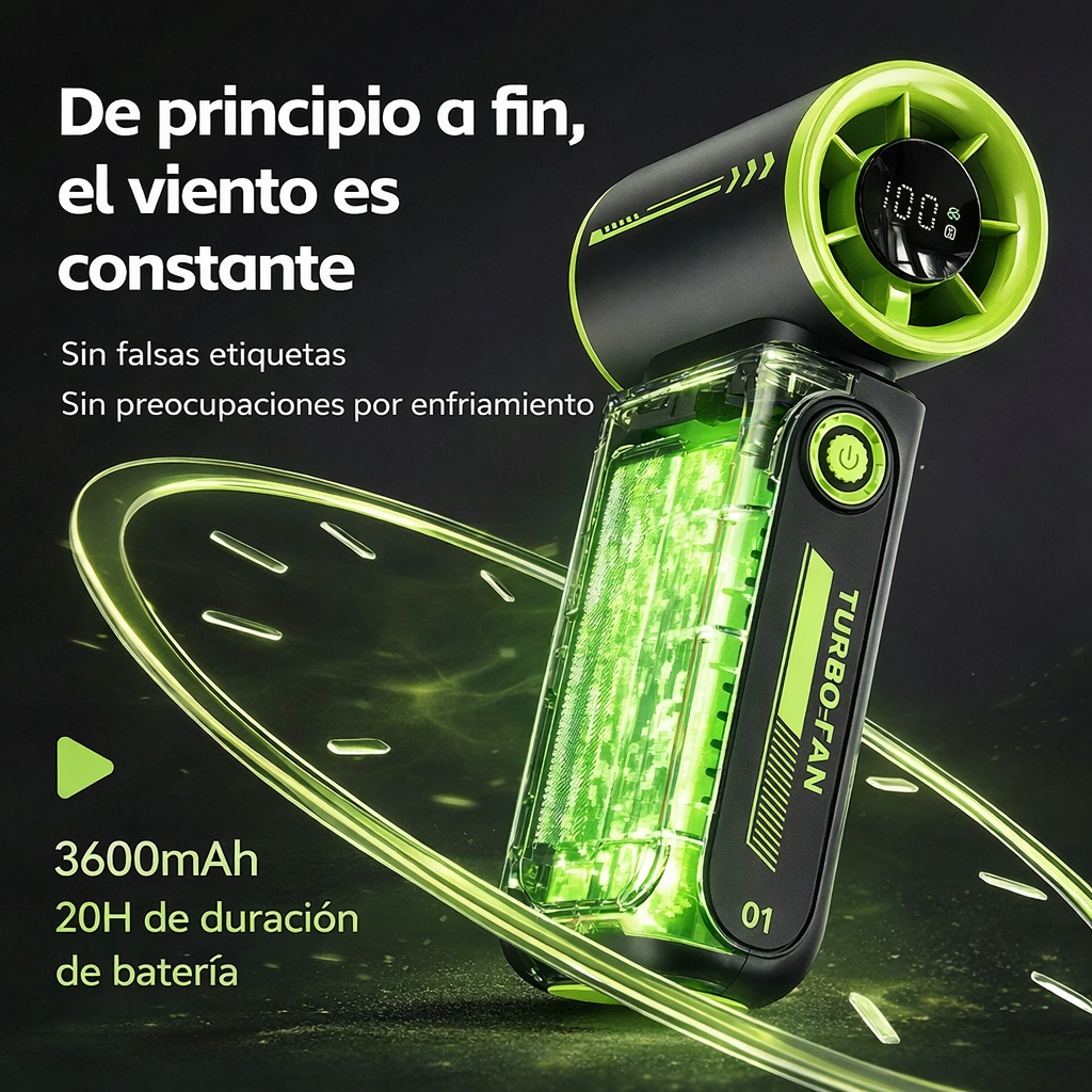 Mini ventilador portátil turbo