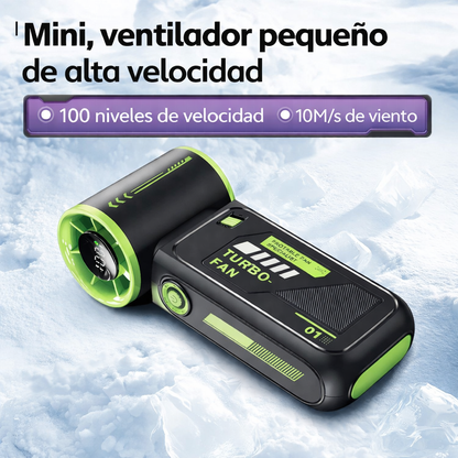 Mini ventilador portátil turbo