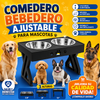 Comedero Bebedero Ajustable Para Mascota