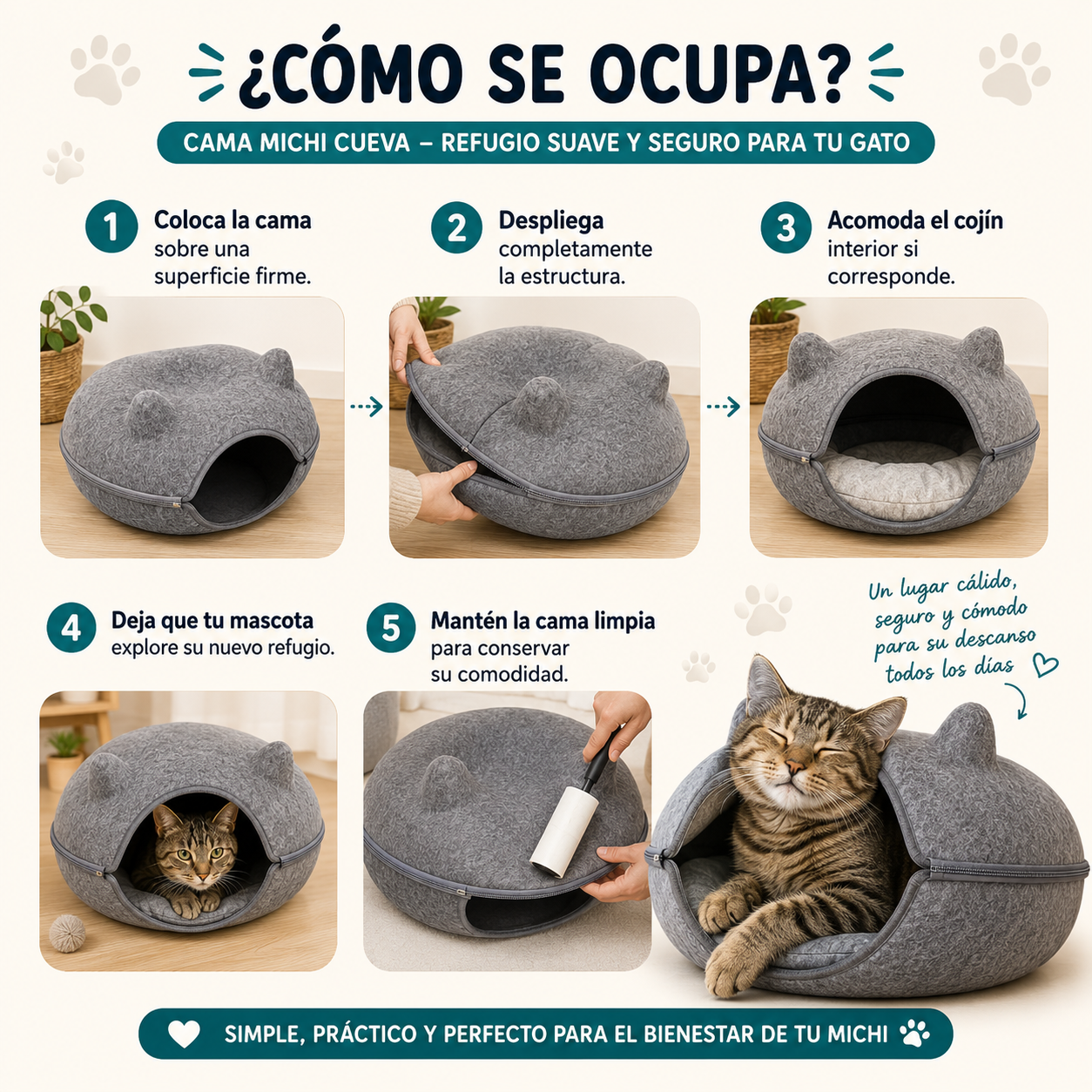 Cama Michi Cueva