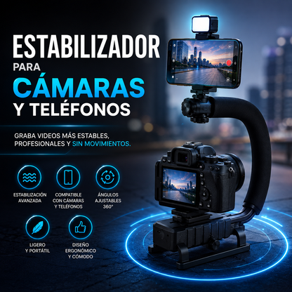 📸 Estabilizador para Cámaras y Teléfonos
