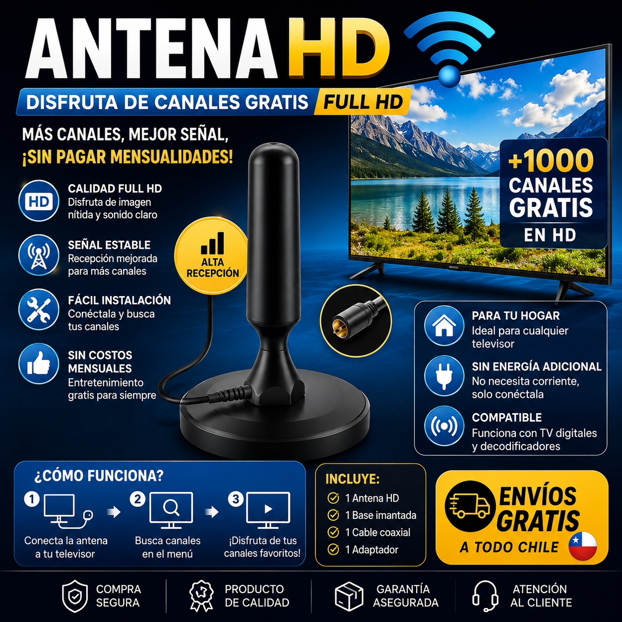 Antena HD: Disfruta de Canales Gratis Full HD