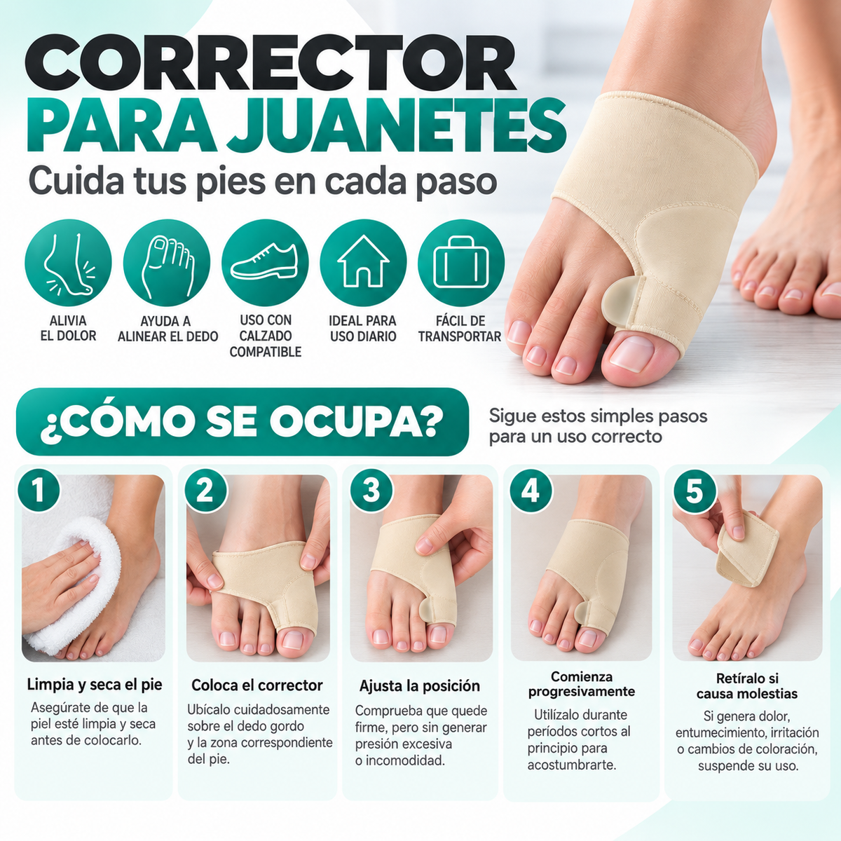 Corrector para Juanetes
