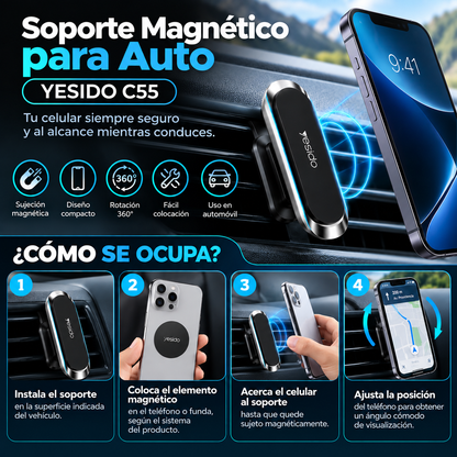 Soporte Magnético para Auto YESIDO C55